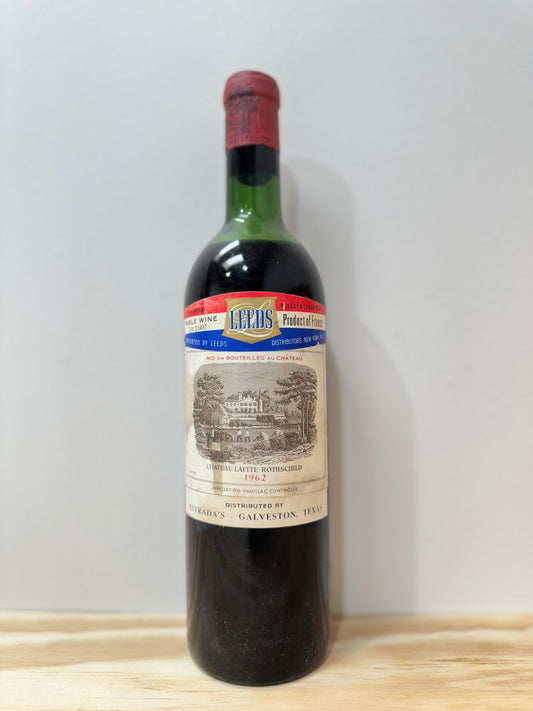 Chateau Lafite 1962 750ml (just below top shoulder)