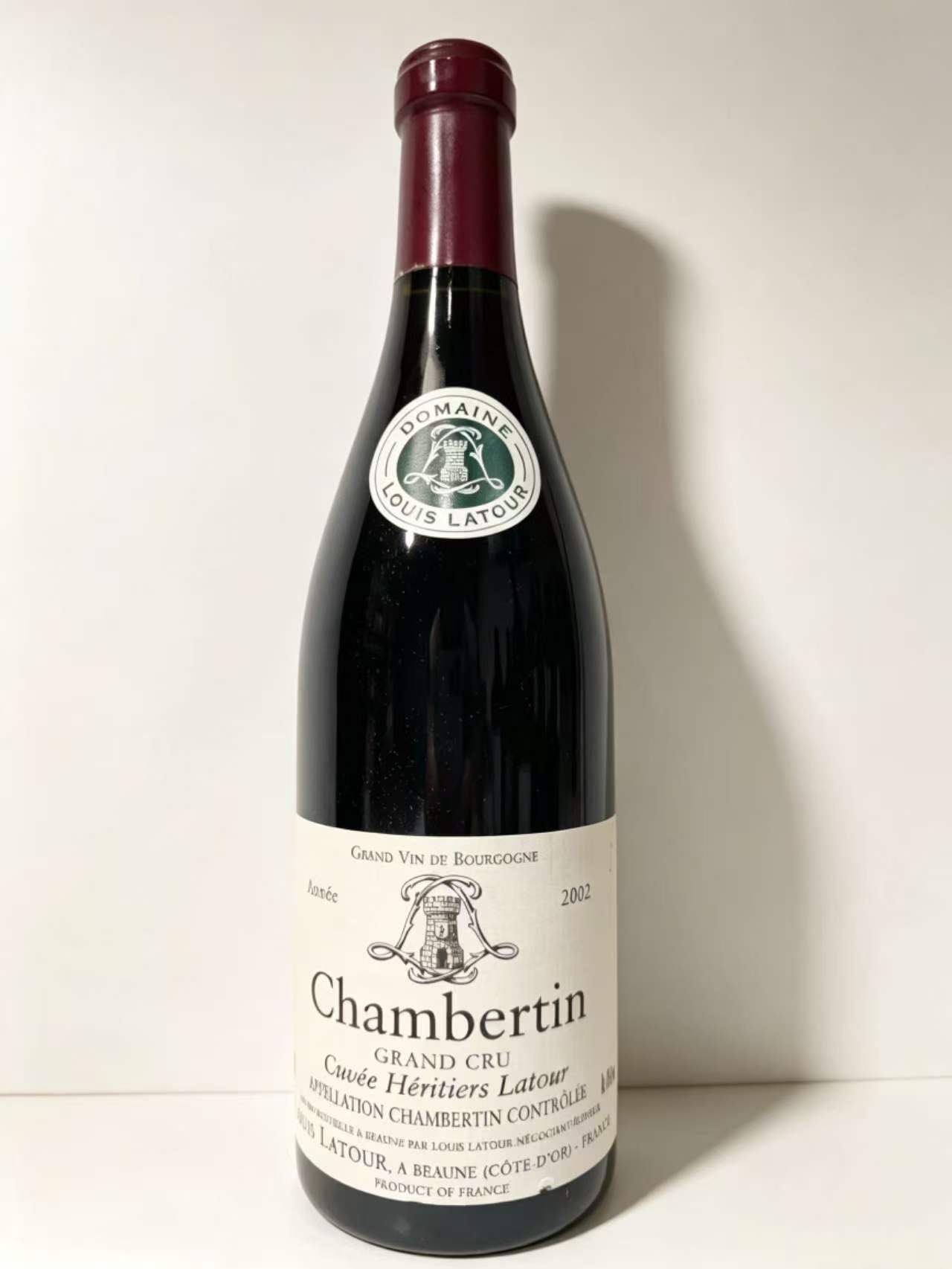 Louis Latour Chambertin Cuvee Heritiers Grand Cru 2002 (750ml)