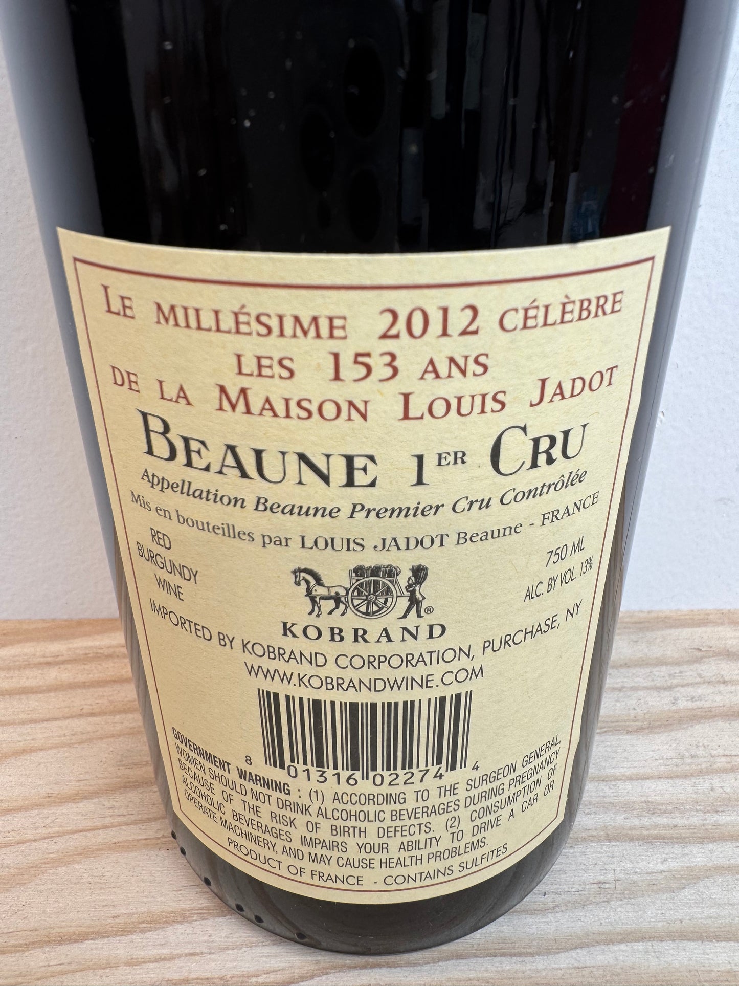 Louis Jadot Beaune 1er Cru 153th Anniversary 2012 (750ml)