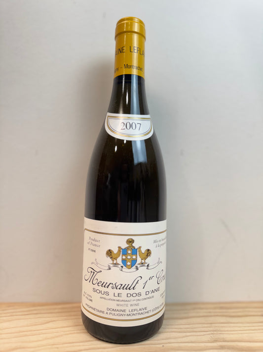 Domaine Leflaive Sous le Dos d'Ane, Meursault Premier Cru 2007