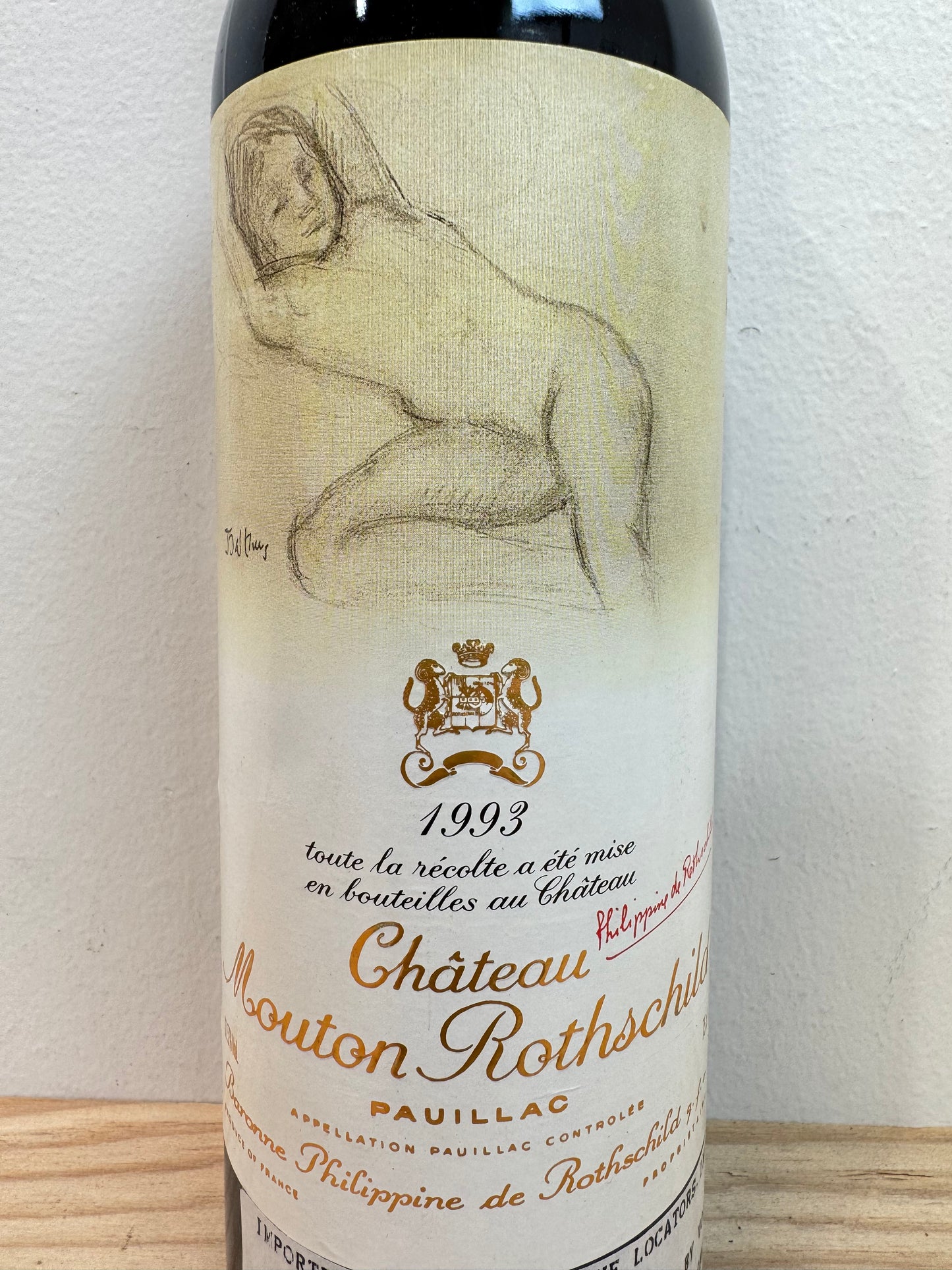Chateau Mouton 1993 (750ml) Naked Lady - Balthus Label