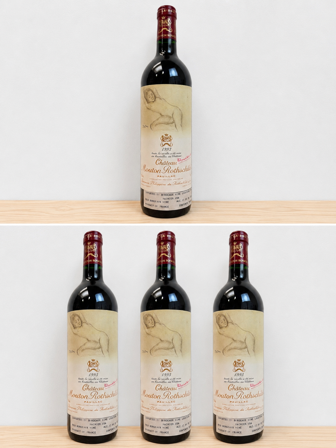 Chateau Mouton 1993 (750ml) Naked Lady - Balthus Label