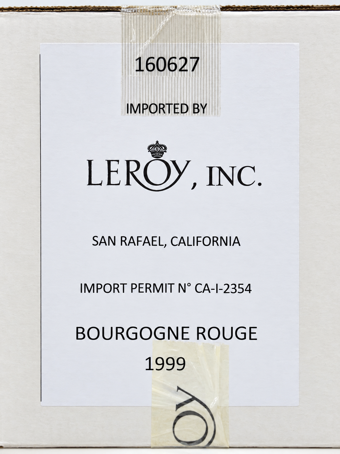 Maison Leroy Bourgogne Rouge 1999 (750ml) OCB